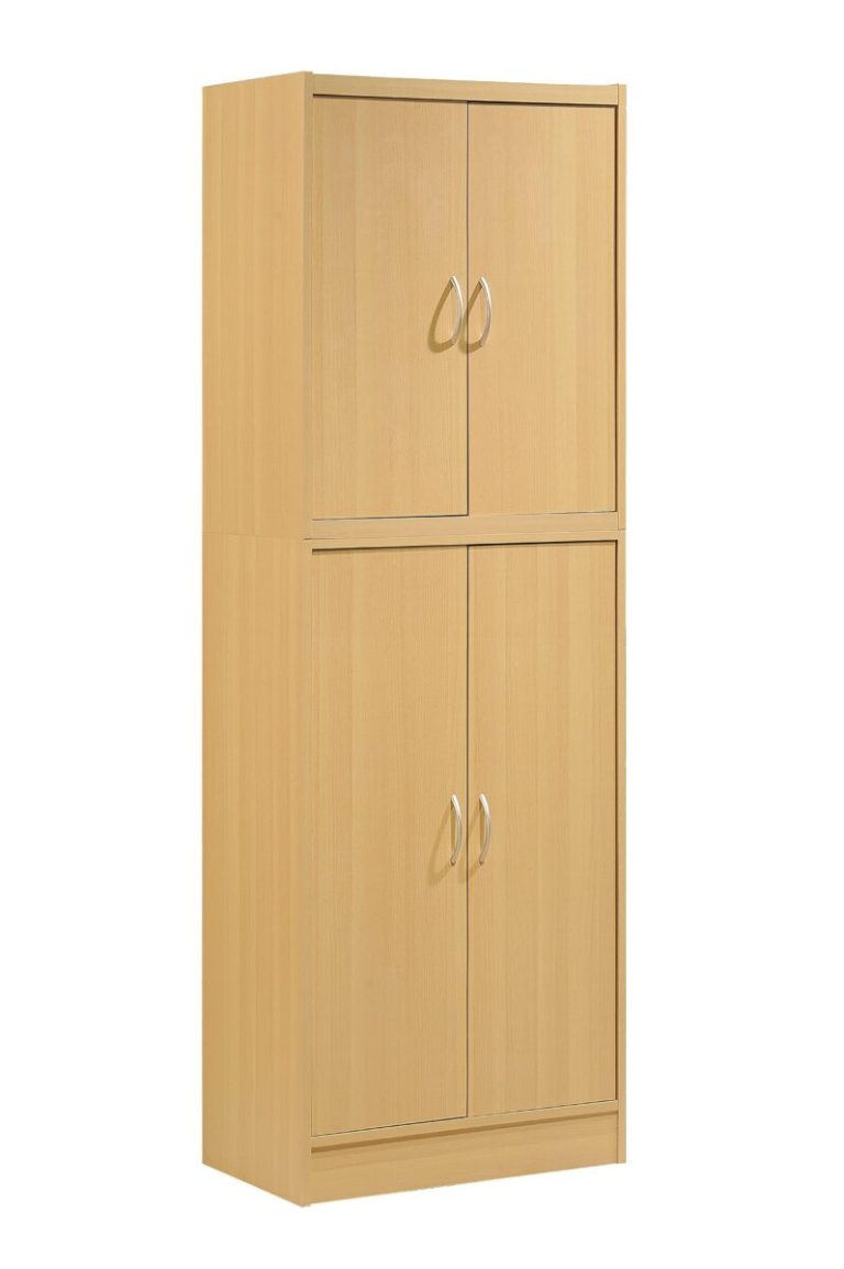 Hodedah 4 Door Kitchen Pantry Shelves