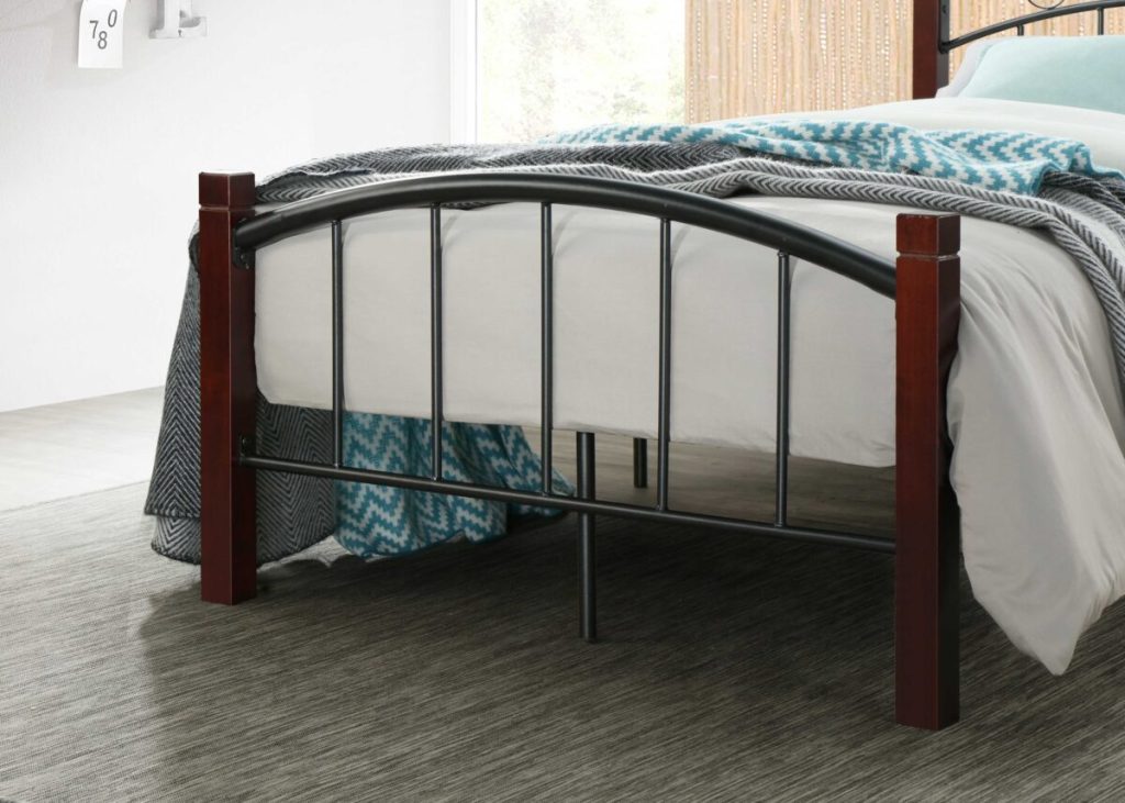 Hodedah Complete Metal Platform Bed with Headboard, and Footboard HODEDAH