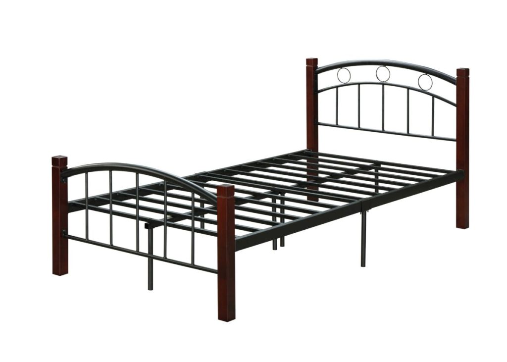 Hodedah Complete Metal Platform Bed with Headboard, and Footboard HODEDAH